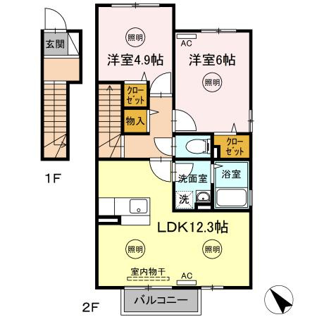 【間取り】 | Orge A棟