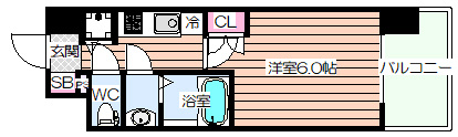 【間取り】 | エス・キュート梅田東