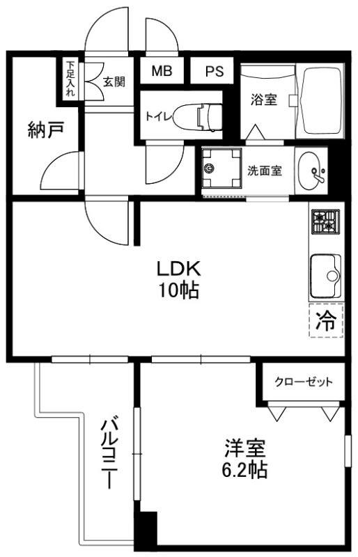 フォルテ中野坂上の間取り