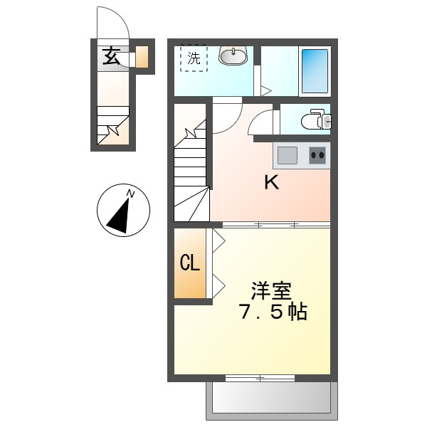 Ｓｈａｎｔｉ　ｃｏｒｅＢの間取り