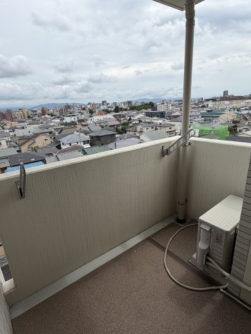 熊本市中央区渡鹿３丁目の賃貸マンションのバルコニー|陽当たり良好なバルコニーです