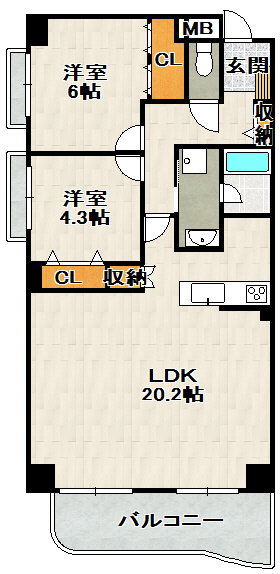 ロイヤル仁川の間取り