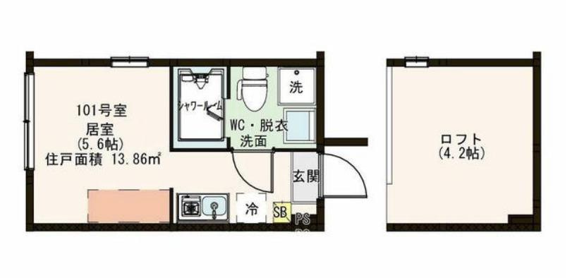 練馬区関町北３丁目のアパートの間取り