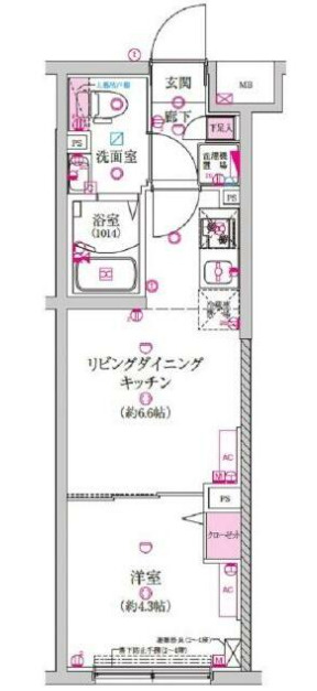 ラフィスタ豪徳寺の間取り