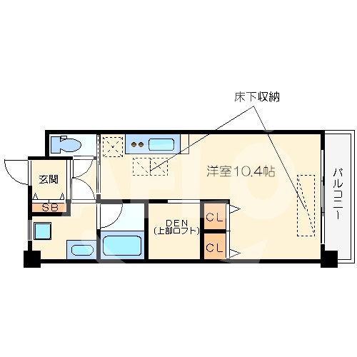 ARROW FIELDS壱番館の間取り|ARROW FIELDS壱番館（アローフィールズ壱番館）　開放感のある間取り