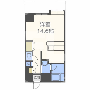 セレニテ梅田北Premium（プレミアム）の間取り|セレニテ梅田北Premium（プレミアム）　開放感のある間取り
