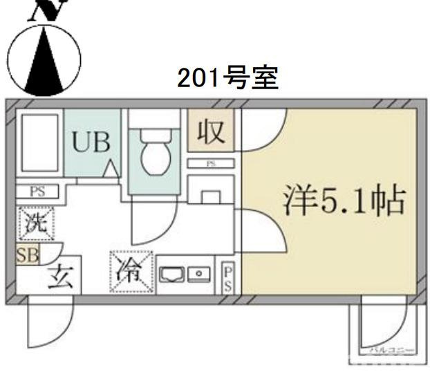 大田区西糀谷３丁目のアパートの間取り