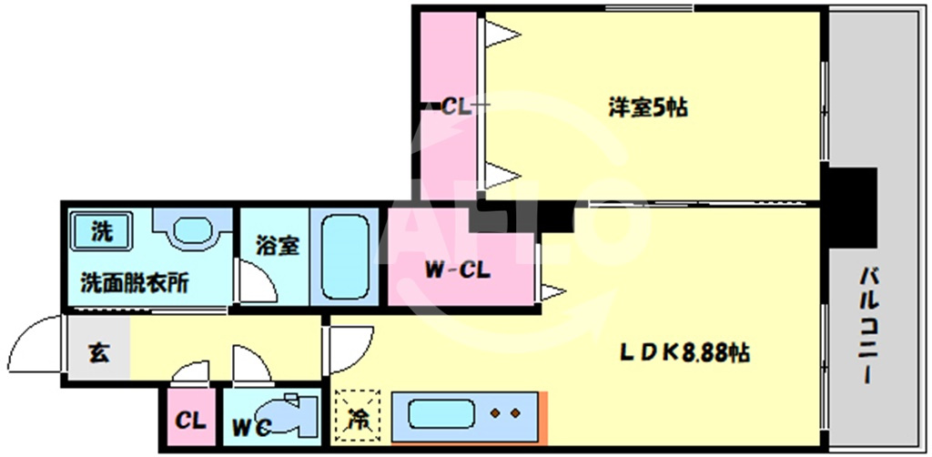 グランシス難波西の間取り|グランシス難波西　間取り