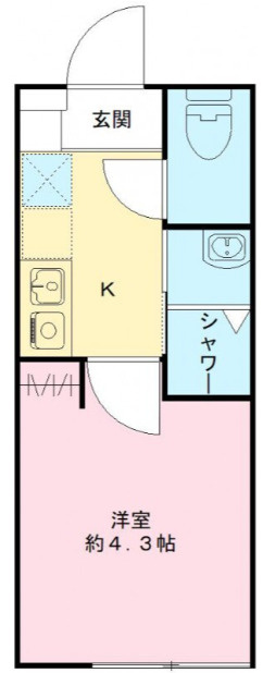 中野区本町３丁目の賃貸マンションの間取り