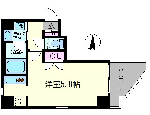 CHATEAU NAMBA RIPPLEの間取り|CHATEAU NAMBA RIPPLE（シャトーナンバリプレ）　角部屋タイプ