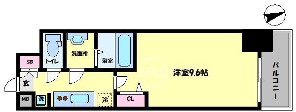 ソルテラスNAMBAフロントの間取り|TOYOTOMI STAY Premium 難波桜川Ⅲ　間取り