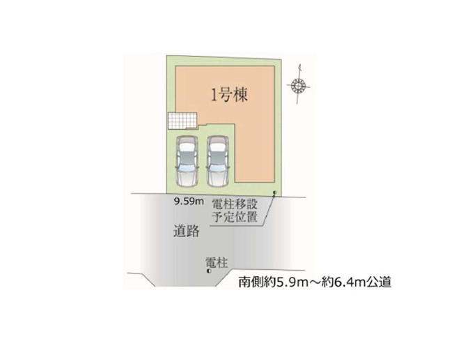 【区画図】 | 富士見市水谷東3丁目　新築一戸建住宅　全1棟　(ふじみ野店) | 2台並列駐車可能！セカンドカーをお持ちの方やお車での来客の多い方にもおすすめです。※図面を基に作成しています。現況と異なる場合は現況を優先いたします。