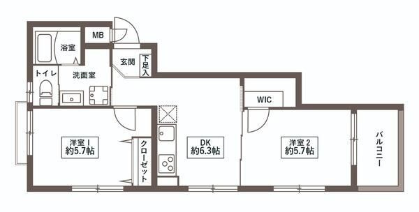 ラ・ヴィラ北町の間取り|間取りです。