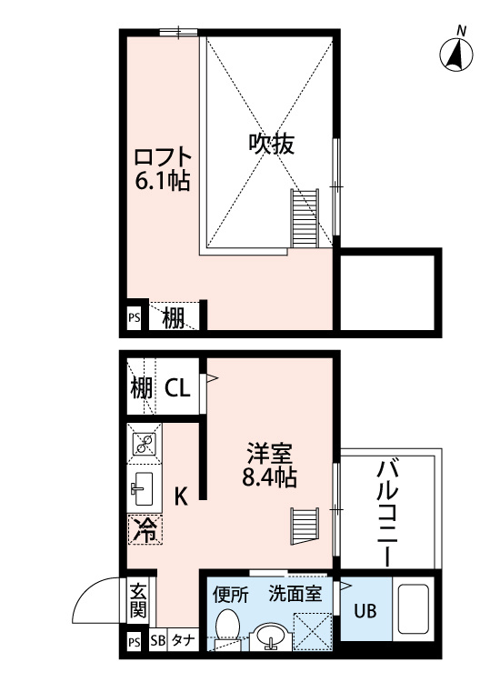 エスパシオ　ナカムラの間取り