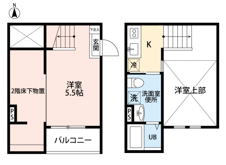 ティーダⅡの間取り