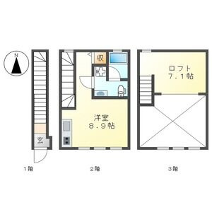 コレクション浅間町Northの間取り