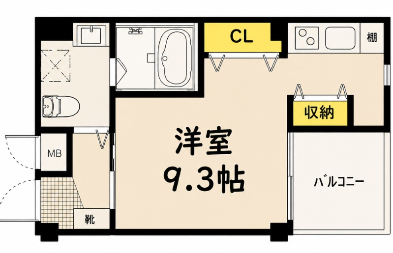 エムズコート玉出の間取り