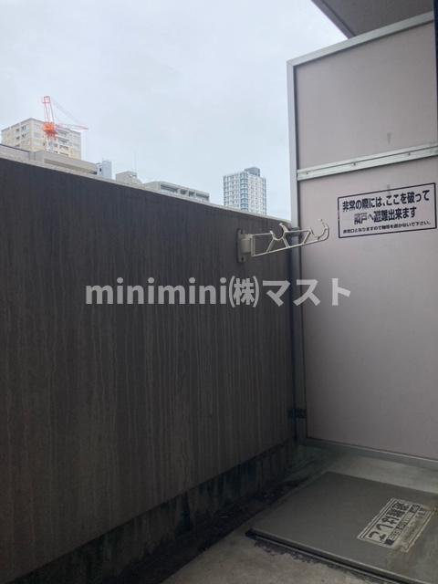 エステムコート大阪城南のバルコニー