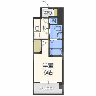 エスリード弁天町ベイコートの間取り|エスリード弁天町ベイコート　開放感のある間取り