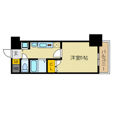 プレサンス名古屋ＳＴＡＴＩＯＮビーフレックスの間取り