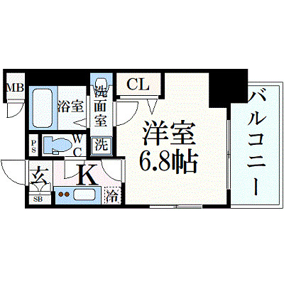 プレサンス広小路通パルスの間取り