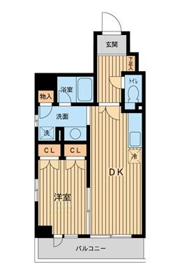 プロスペクト門前仲町の間取り|間取りです。