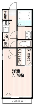 毛利ハイツの間取り|間取りです。