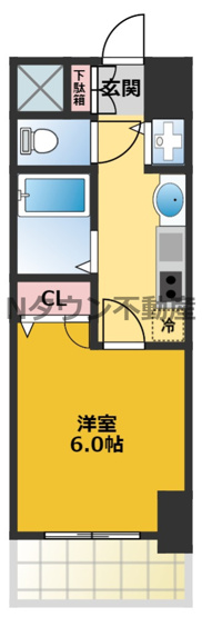 【間取り】 | プレサンス名古屋STATIONビーフレックス | 間取りです。