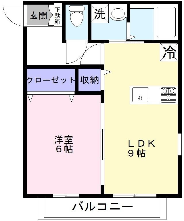 COSMOSの間取り|間取りです。