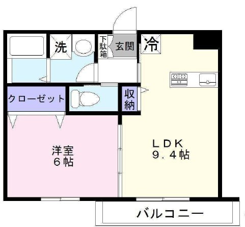COSMOSの間取り|間取りです。
