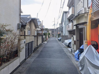 【前面道路含む現地写真】 | 山科区音羽沢町　売地