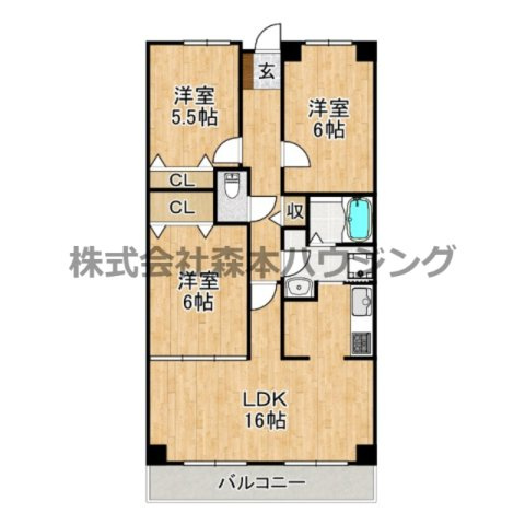 【間取り】 | 　PHOENIX COURT 交野Ⅰ