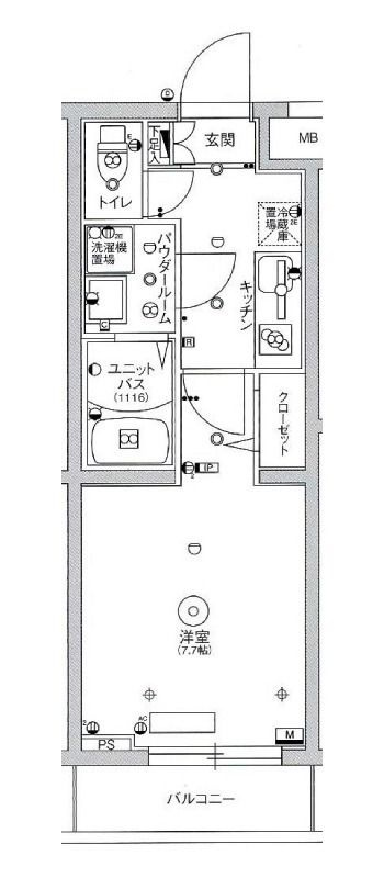 スカイコートパレス駒沢大学Ⅱの間取り|間取りです。