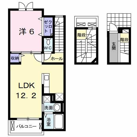 【間取り】 | アンブラッセ　Ⅰ