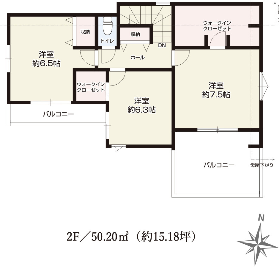 【仲介手数料無料】東村山市秋津町２１期全１棟　東村山の不動産なら西武ハウジングの間取り