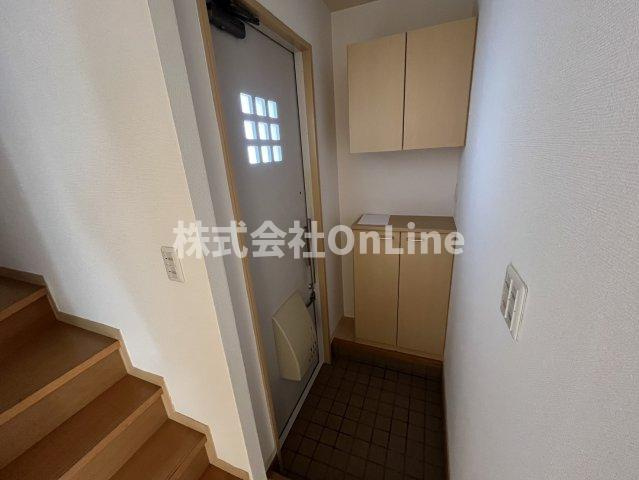 八尾市南小阪合町２丁目のアパートの玄関