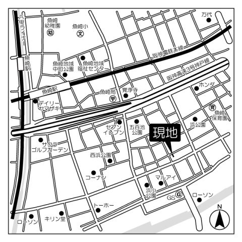 魚崎南町3丁目戸建の地図