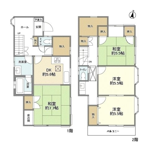 魚崎南町3丁目戸建の間取り