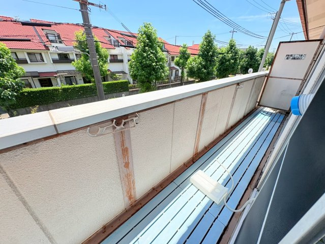 芦屋市浜風町の賃貸マンションのバルコニー