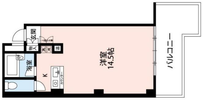 芦屋市船戸町の賃貸マンションの間取り