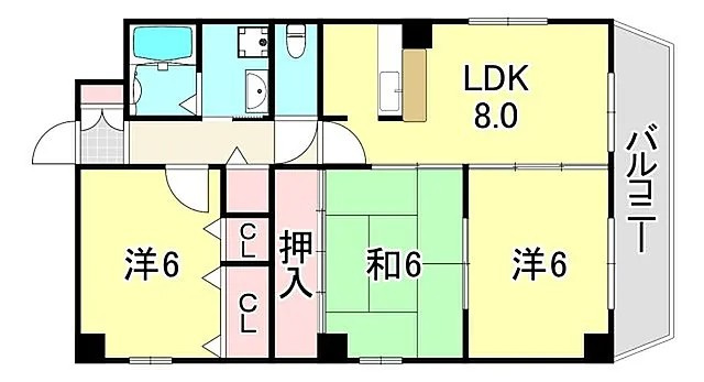 エリム摩耶の間取り