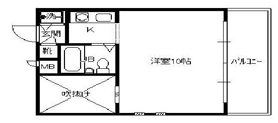 神戸市東灘区本庄町１丁目の賃貸マンションの間取り