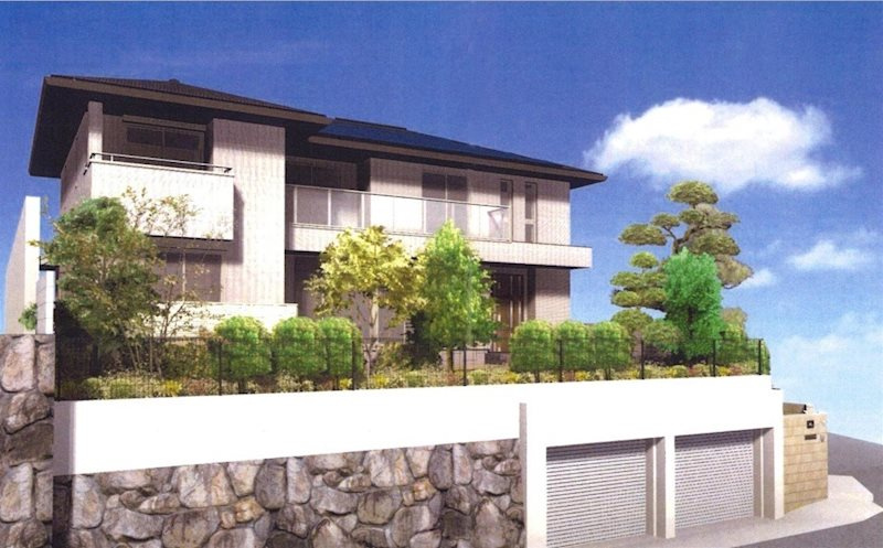 神戸市灘区赤松町３丁目の一戸建ての外観