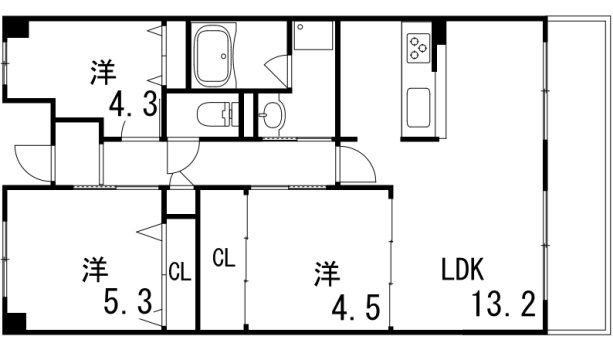 摩耶コート壱番館の間取り