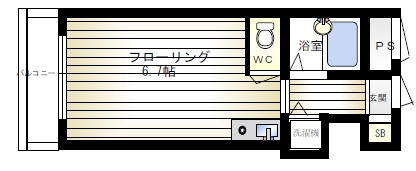 神戸市東灘区本庄町２丁目の賃貸マンションの間取り