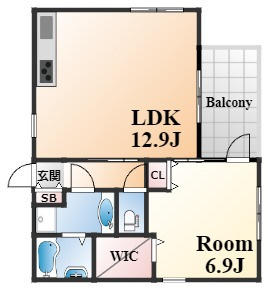 神戸市東灘区御影本町２丁目の賃貸マンションの間取り