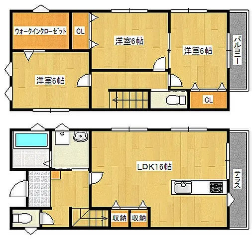 神戸市東灘区御影石町２丁目の一戸建ての間取り