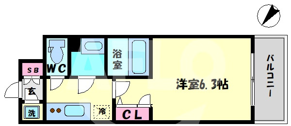 エスリード梅田グランノースの間取り|エスリード梅田グランノース　間取り