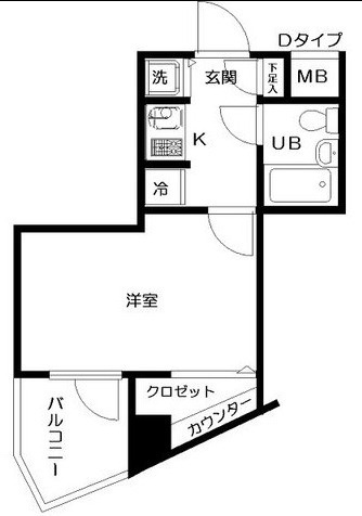 日神デュオステージ笹塚西館の間取り
