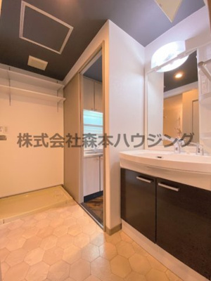 【洗面所】 | 　PHOENIX COURT 交野Ⅰ | 広い洗面スペース